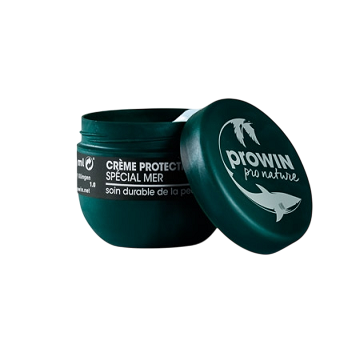 Pot de crème protectrice spéciale mer de la marque Prowin, conçu pour un soin durable de la peau exposée aux agressions extérieures comme le froid et le sel.