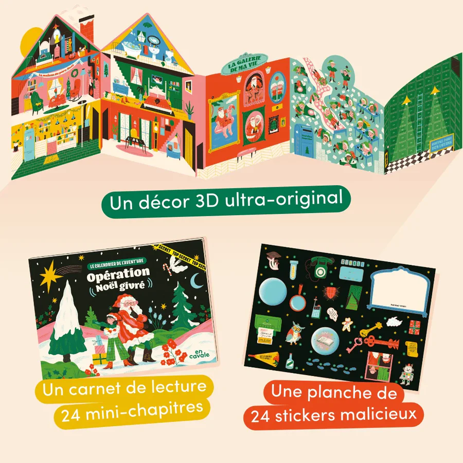 Contenu calendrier de l'aventure - En cavale